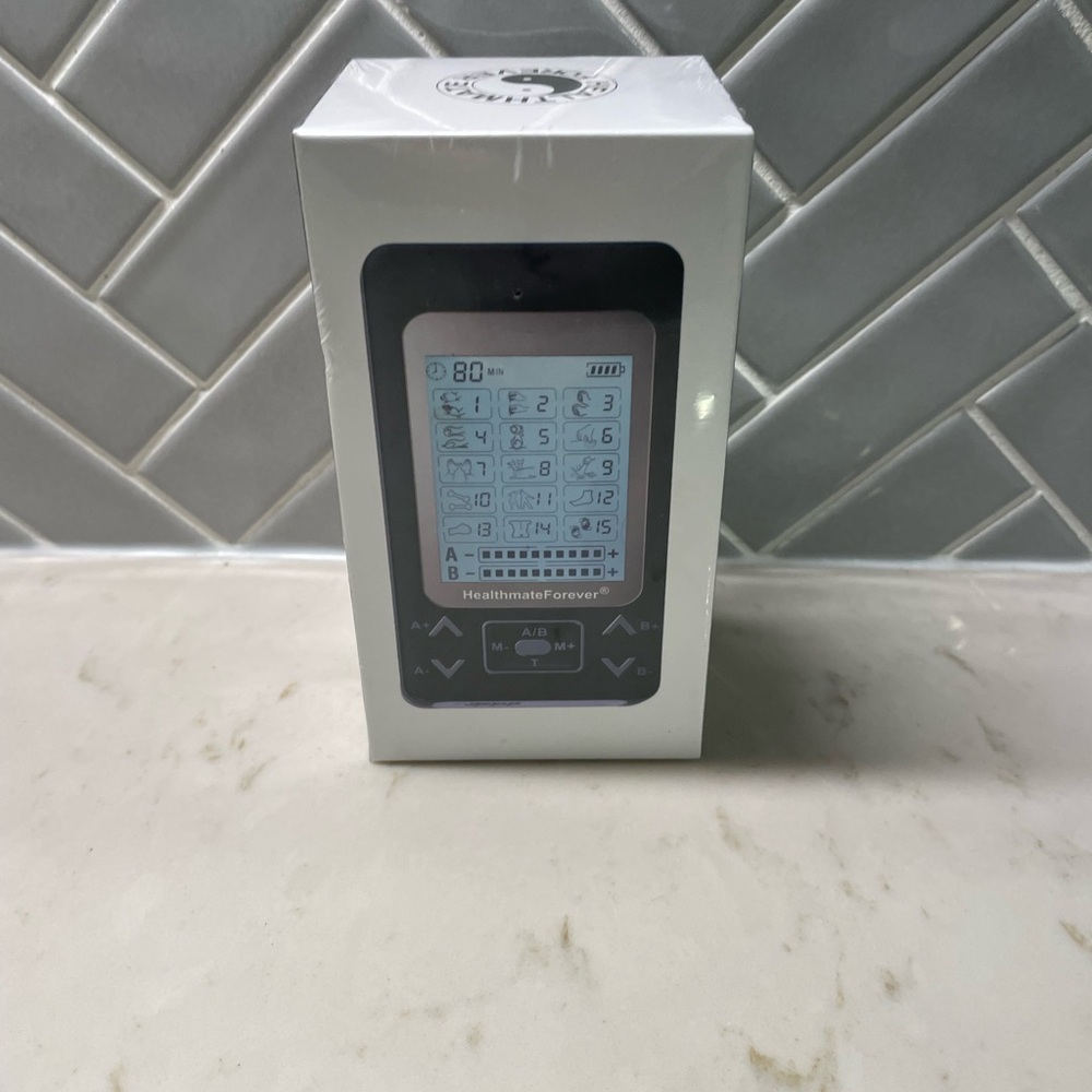 Electronic TENS Unit with Digital Display - White Box
